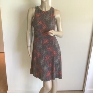 Kuhl Skyla Emberglow Floral A-Line Active Hiking Outdoor Travel Dress Pockets M